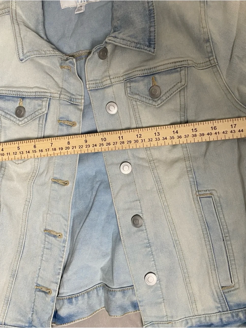 Time and Tru Light Blue Denim Jacket - Picture 5 of 6